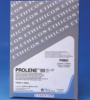 Сетка "Этикон" хирургическая полипропиленовая «Пролен» (Prolene) 15см*15см PMM3