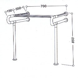 Поручень для раковины YJL-8851