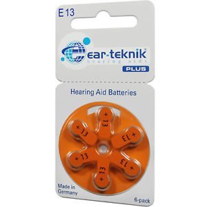 Батарейка EAR-TECHNIC 13 (1уп/6шт)
