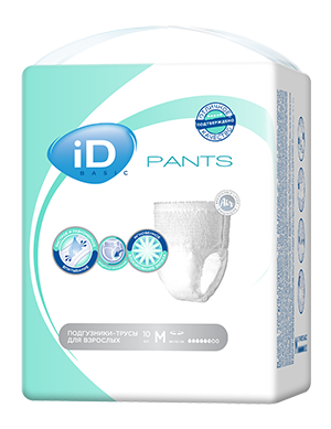 Подгузники-трусы для взрослых iD Pants Basic, 10 шт.