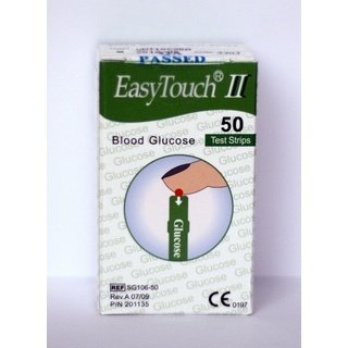 Тест-полоски ИзиТач (EasyTouch) для определения глюкозы в крови (50 шт.)