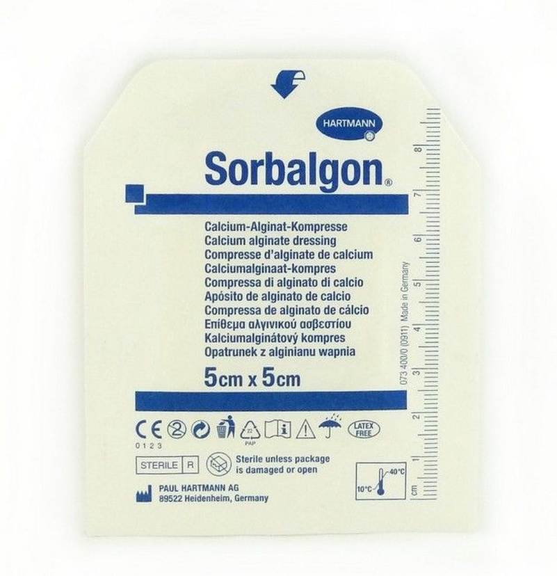 Повязки из волокон кальция-альгината для экссудирующих и кровоточащих ран Paul Hartmann SORBALGON / Сорбалгон 
