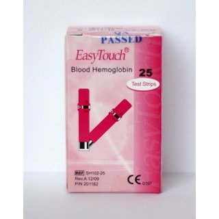 Тест-полоски ИзиТач (EasyTouch) для определения гемоглобина в крови (25 шт.)