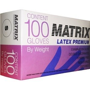 Перчатки латексные смотровые MATRIX Premium M 100шт.