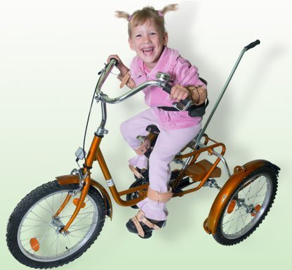 Велосипед для детей ДЦП трехколесный для детей-инвалидов №3 (рост 125-140 см.)