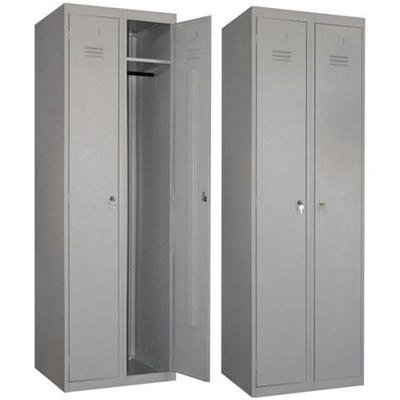 Шкаф для одежды ЛДСП, двухстворчатый, 600*500*1750 мм