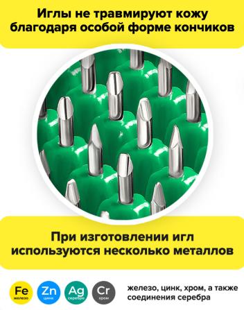 Массажер Аппликатор Кузнецова металломагнитный на мягкой подложке 15*22см