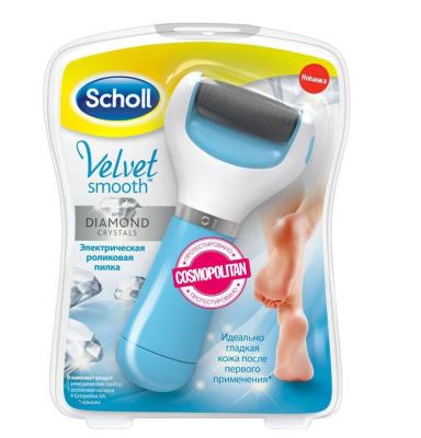 SCHOLL Пилка роликовая электрическая с роликом с бриллиантовой крошкой