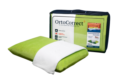 Купить  Подушка анатомическая OrtoCorrect Comfort (с двумя наволочками)