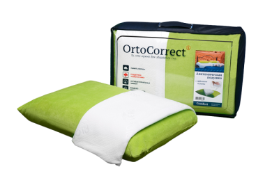 Подушка анатомическая OrtoCorrect Comfort (с двумя наволочками)