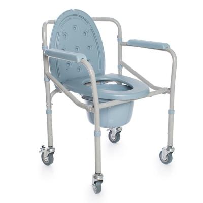 Кресло-туалет облегченный, на колесах с тормозами  FS 696