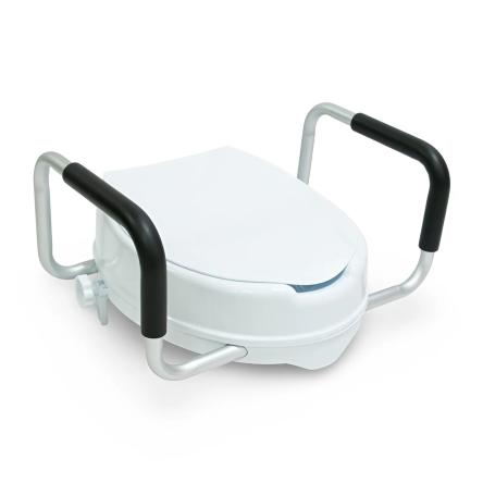 Купить Насадка сиденье на унитаз с крышкой и поручнями 11 см 3