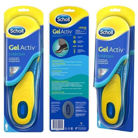 Купить Стельки мужские "SCHOLL" для комфорта на каждый день GelActive Everyday 0