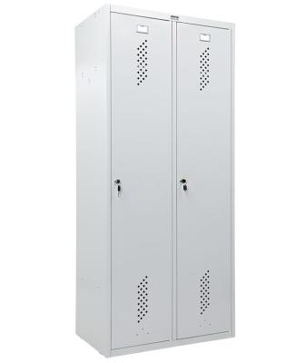 Шкаф для одежды металл, двухсекционный, 575х500х1830 мм