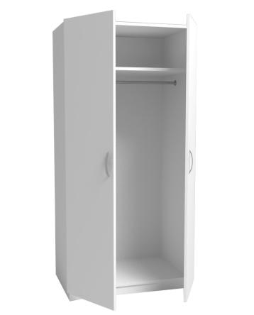 Купить Шкаф для одежды ЛДСП, двухстворчатый, 860х560х1800 мм 0