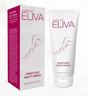 Крем-венотоник для ног ночной ELIVA  VENOTONIC NIGHT CREAM, 75 мл