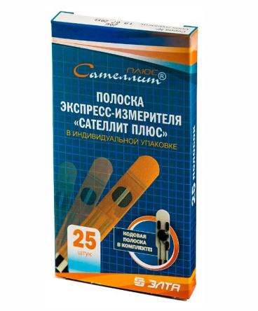 Купить Тест-полоски "Сателлит Плюс" №25 0