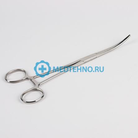 Купить Зажим кровоостанавливающий зубчатый Бильрот, изогнутый 1