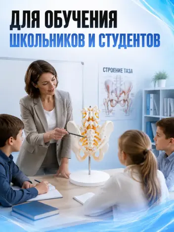 Анатомическая модель таза человека на подставке Retorsa