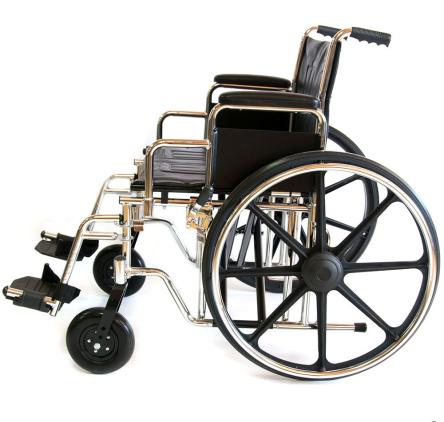 Инвалидная коляска повышенной грузоподъемности 711AE (LK 6118)
