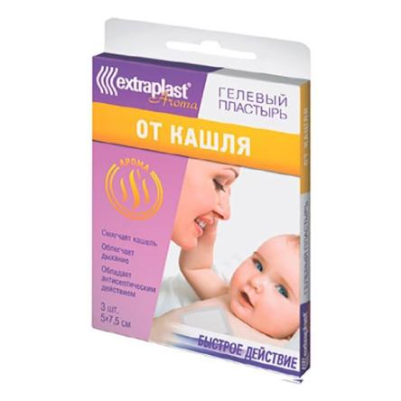 Купить Гелевый пластырь extraplast Арома от кашля 5х7,5 см (3 шт.) + 0