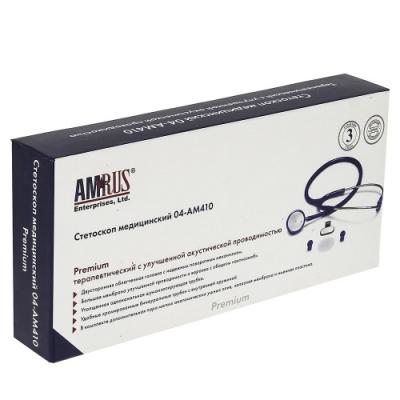 Стетоскоп медицинский 04-АМ410 терапевтический с улучшенной акустической проводимостью