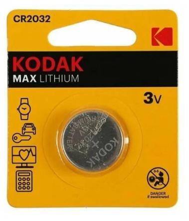 Купить Батарейка Kodak CR2032-1BL MAX таблетка 0