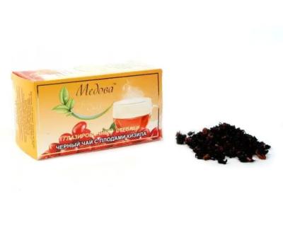 Купить Чай черный с плодами кизила глазированный экстрактом стевии 50 гр