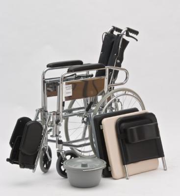Кресло инвалидное FD Medical FS6 с откидной спинкой и туалетным устройством