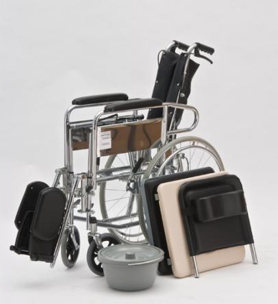 Купить Кресло инвалидное FD Medical FS6 с откидной спинкой и туалетным устройством