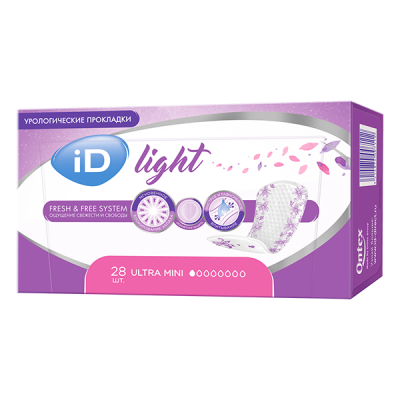 Прокладки урологические iD Light (28 шт.) Ultra mini