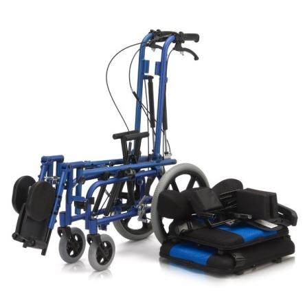 Купить Кресло-коляска для больных ДЦП FS958 Black-blue 22