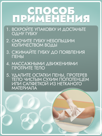 Губки пенообразующие 20*12 см BESIDE