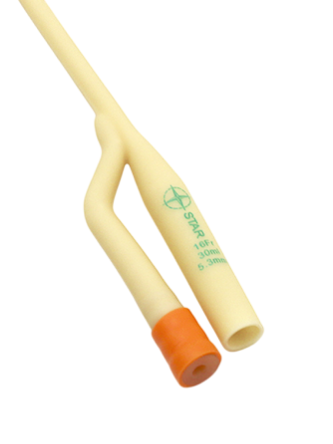 Купить Катетер Фолея двухходовой латексный с силиконовым покрытием 6