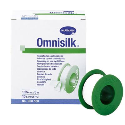 Фиксирующий пластырь из белого искусственного шёлка Omnisilk (Омнисилк) +