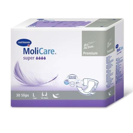 Купить MoliCare Premium soft super - Воздухопроницаемые подгузники: размер L, 30 шт. 169850/0 0