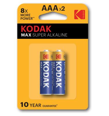Батарейки Kodak MAX SUPER LR03-2BL (AA), 2шт.