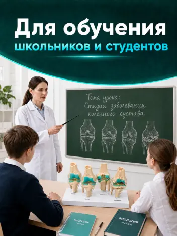 Анатомическая модель коленного сустава макет заболевания суставов Retorsa