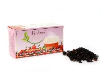 Чай черный с плодами боярышника глазированный экстрактом стевии 50гр