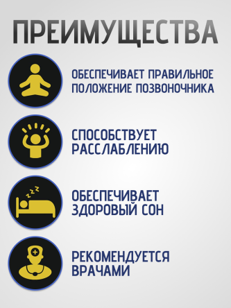 Купить Подушка ортопедическая для ног с эффектом памяти 1