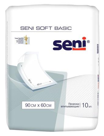 Купить Пеленки гигиенические SENI SOFT BASIC 90*60 см по 10 шт 0