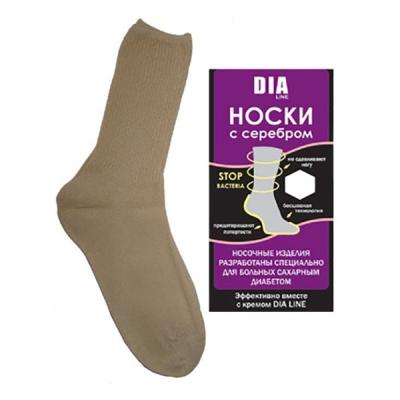 Купить Нано носки для диабетиков с серебром "Диалайн степ"