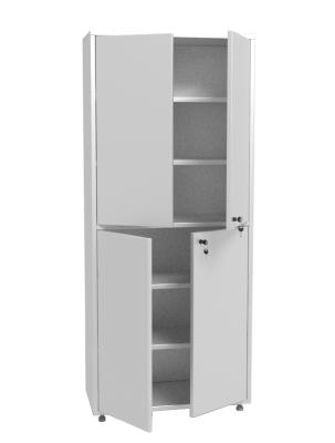 Шкаф общего назначения металл, двухстворчатый, дверцы металл/металл, 700х320х1655 мм