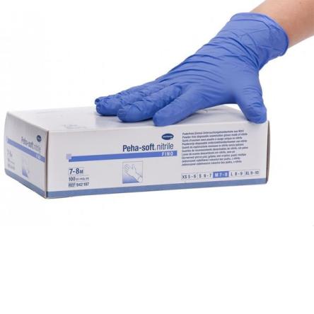 Купить Диагностические нитриловые перчатки PEHA-SOFT Nitrile (без пудры) 100 шт. 0