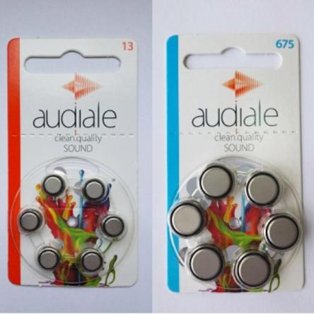 Купить Батарейки "Audiale" 13 и 675 (1уп/6шт) 0