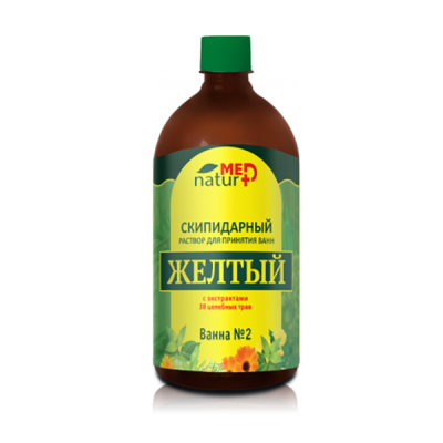 Раствор скипидарный "Желтый" с экстрактами "Naturmed" 38 трав (1 литр)