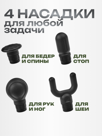 Массажер перкуссионный пистолет для тела с кейсом