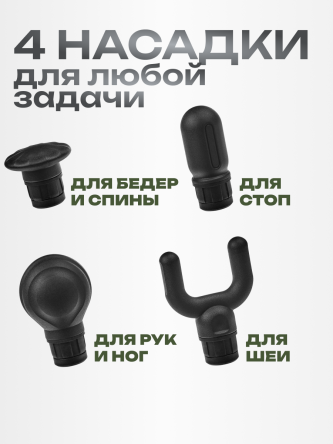 Купить Массажер перкуссионный пистолет для тела с кейсом 3