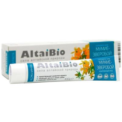 Купить Паста зубная Altaibio  комплекс уход Мумиё-Зверобой 75 мл