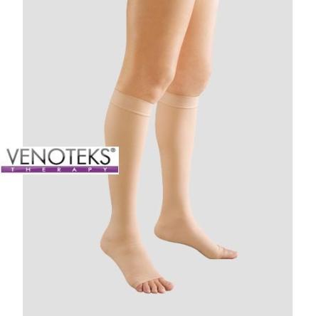 Гольфы женские с открытым носком 2класс компрессии 201 (2C113) Venoteks *